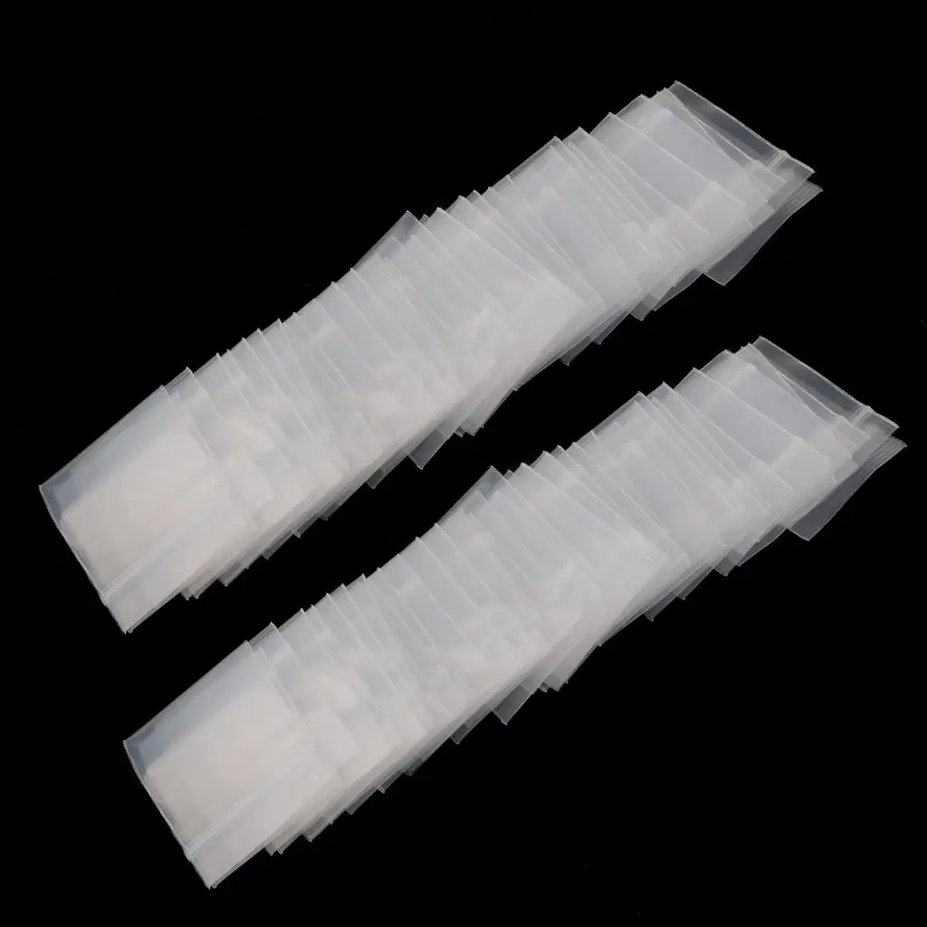 100pcs 4mil/2mil Clear Zip Bag Bag Plastic Baggies Reclosable High premium quality clear reclosable poly bags