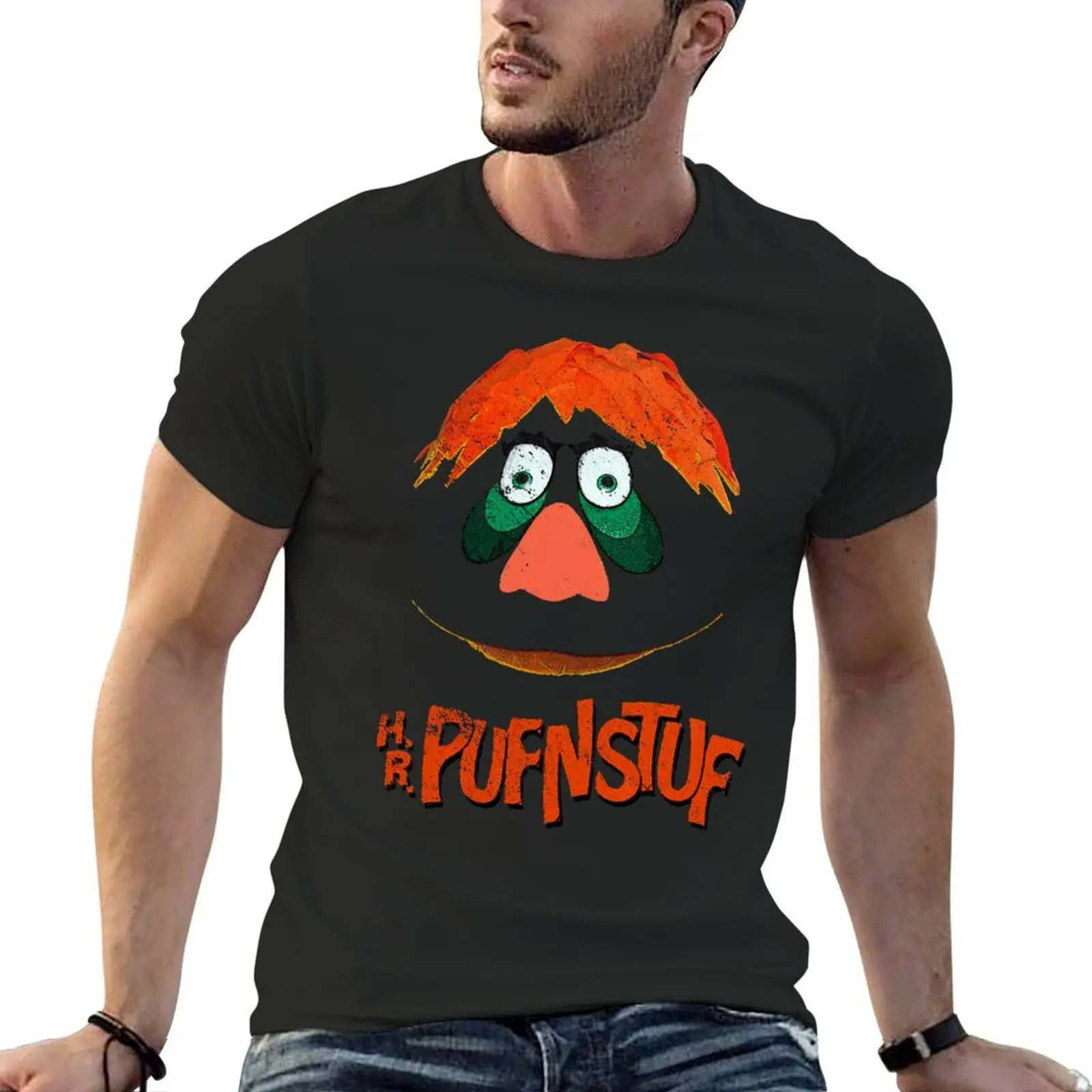 HR Pufnstuf, distressed T-Shirt graphic t shirt vintage graphic t shirts for a boy t shirts for men graphic