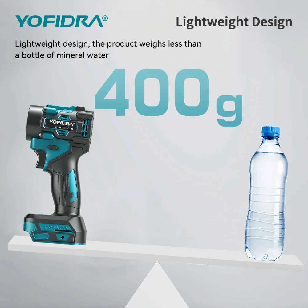 YOFIDRA 2-in-1 Bürstenloser Turbo-Gebläseventilator & Staubsauger 80000RPM Handgehaltenes Staubblasgerät für Makita 21V Akku – Detail 10
