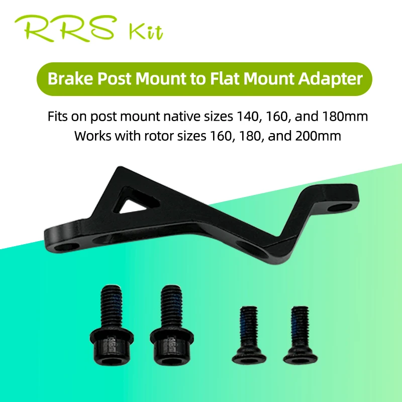 

Rrskit Bicycle Brake Adapter +20mm Post Mount To Flat Mount Brake Adapter Mtb 140/160/180mm Aluminum Alloy Bmx Bike Accessories