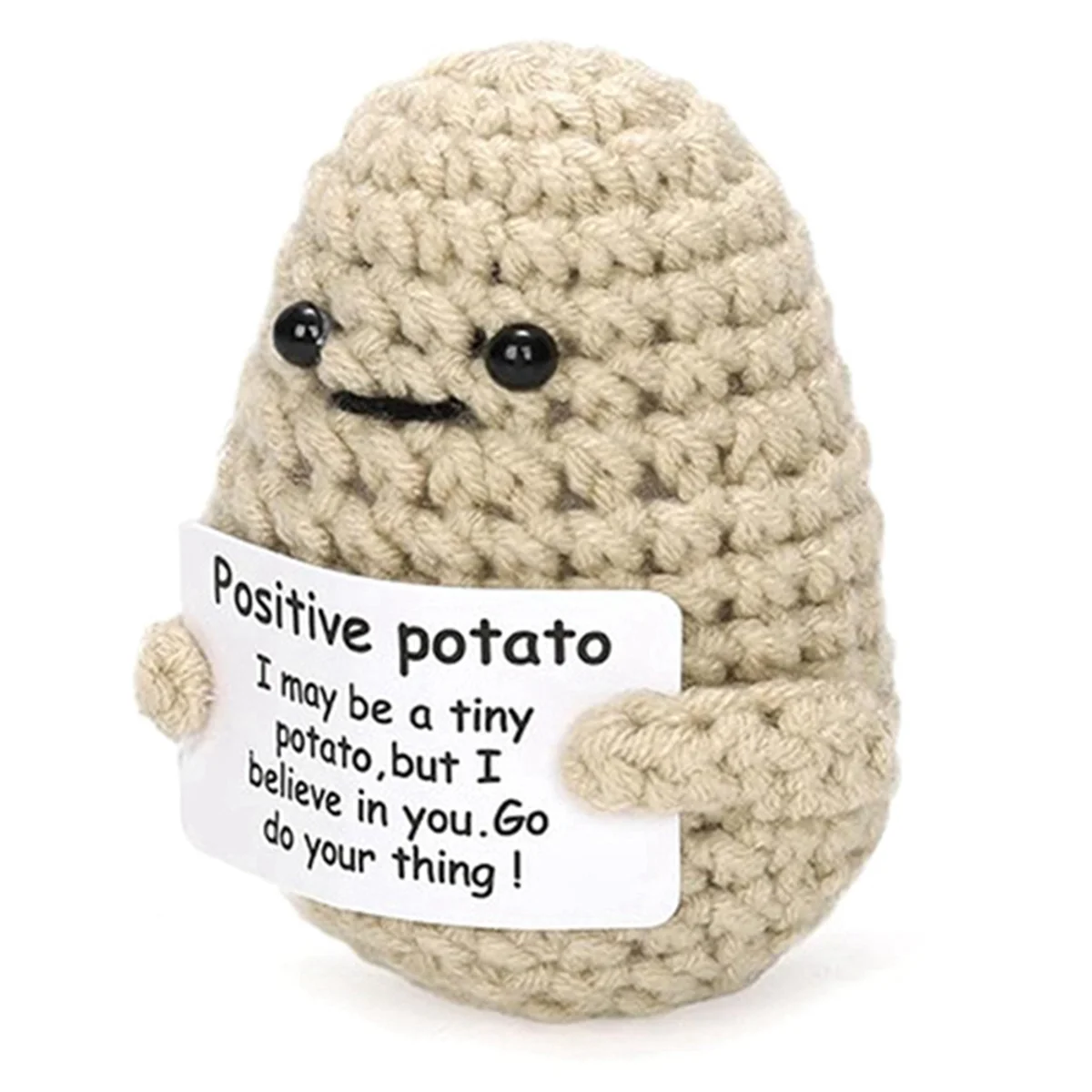 

Mini Positive Potato, Cute Wool Funny Knitted Positive Potato, Positive Gifts Funny Gift Positive Potato A