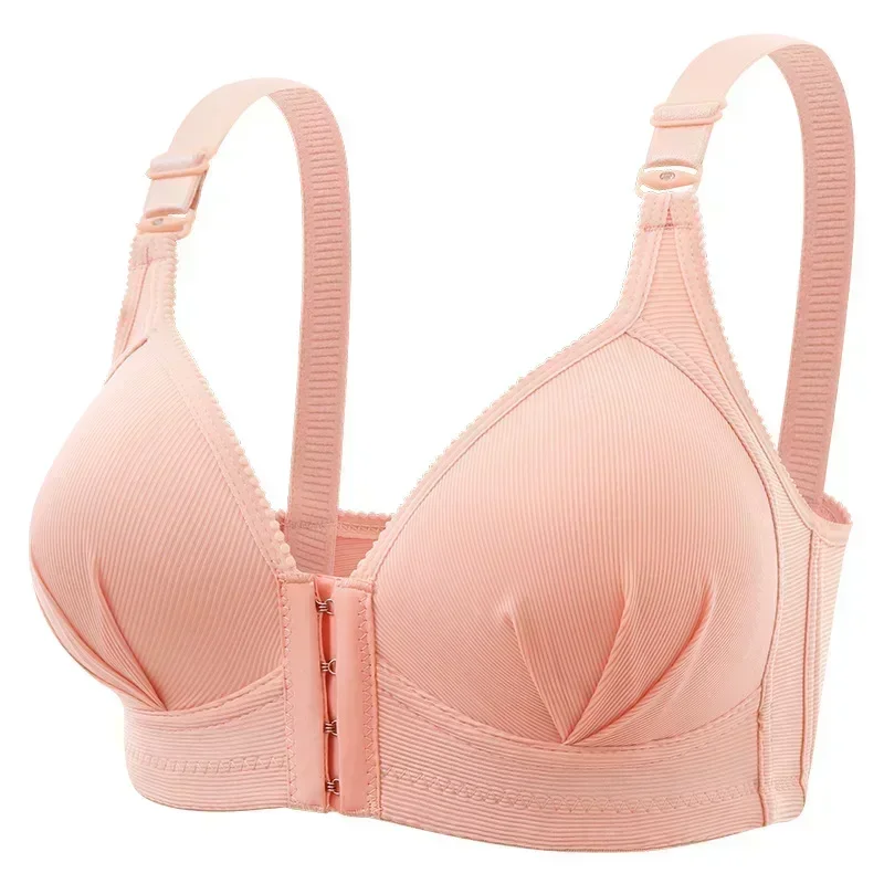 Front Button Sexy Beautiful Back No Steel Ring Ladies Bra Thin Plus Size Underwear Comfortable Gather Women Underwear Bra BC Cup