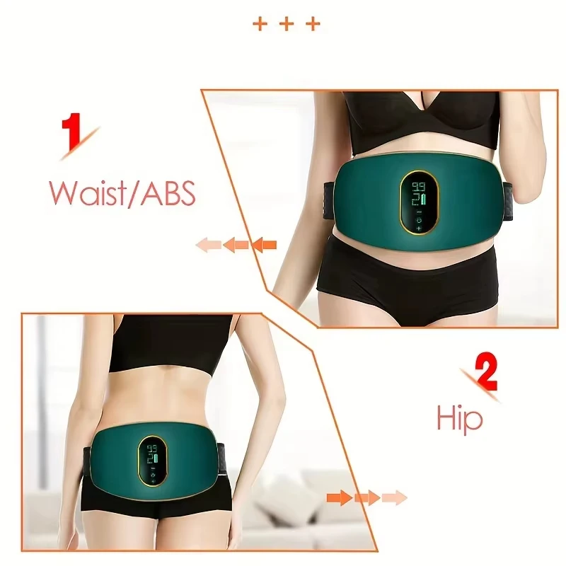 Перезаряжаемый поясной ремень, машина для похудения, талии, фитнес-массажер, инструмент для похудения и коррекции фигуры, облегчение запоров