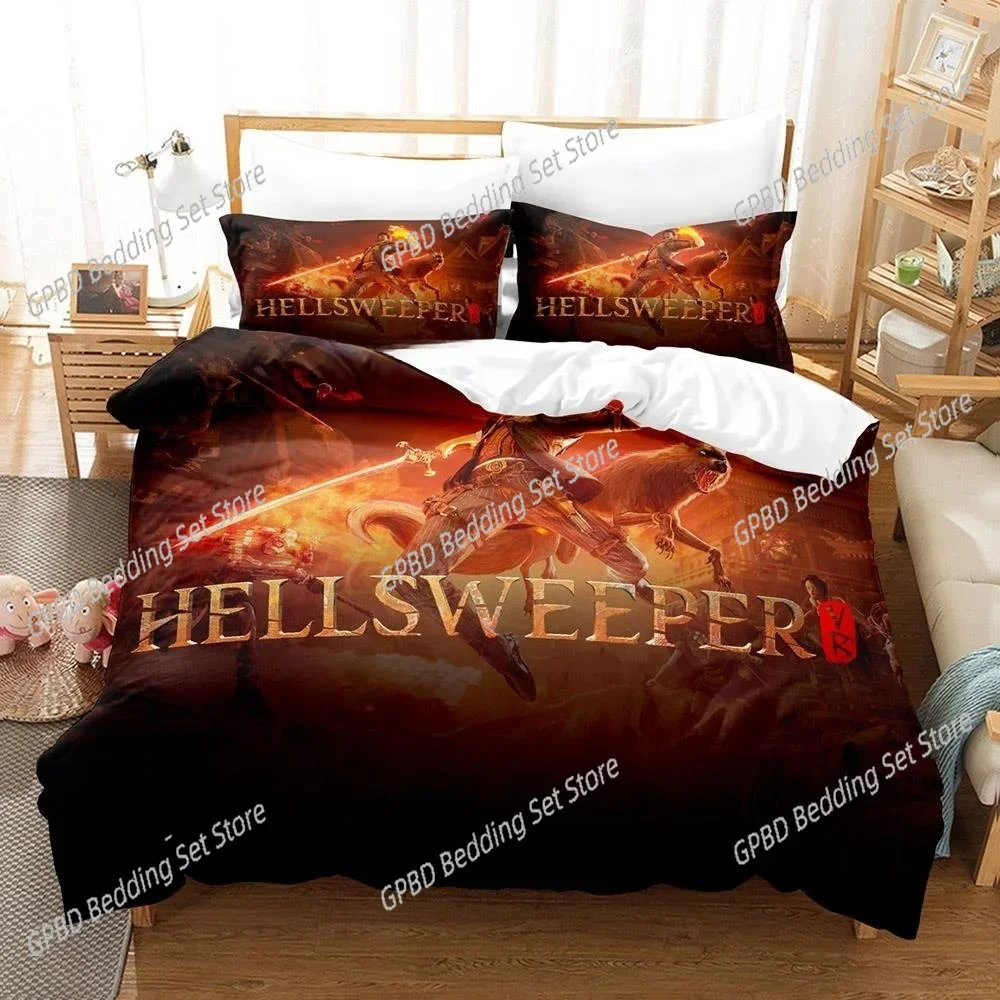 

Game Hellsweeper VR Bedding Set Single Twin Double Queen King Cal King Size Bed Linen Set