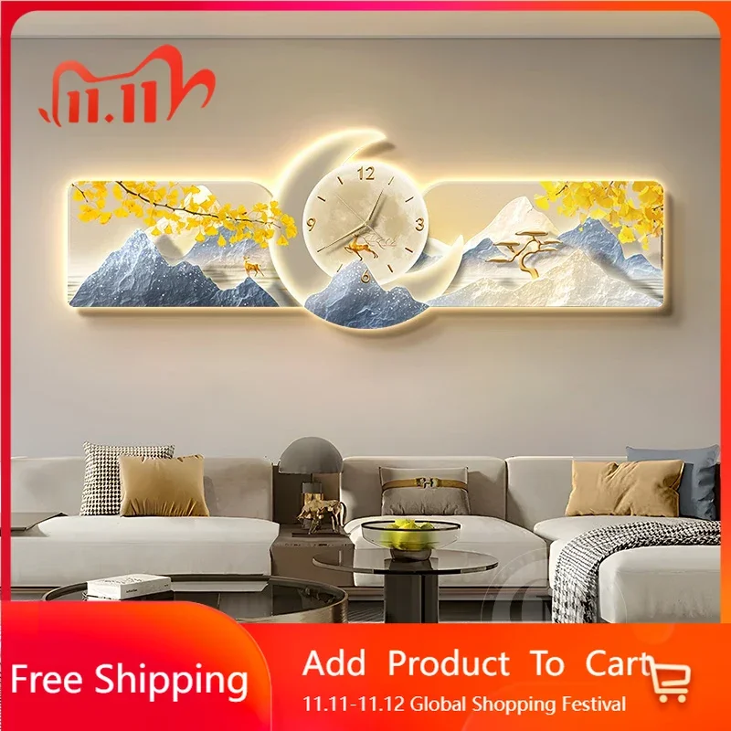 

Restaurant Luxury Wall Clocks Interior Aesthetic Modern Creative Wall Watch Minimalist Restaurant Reloj Pared Home Decoration