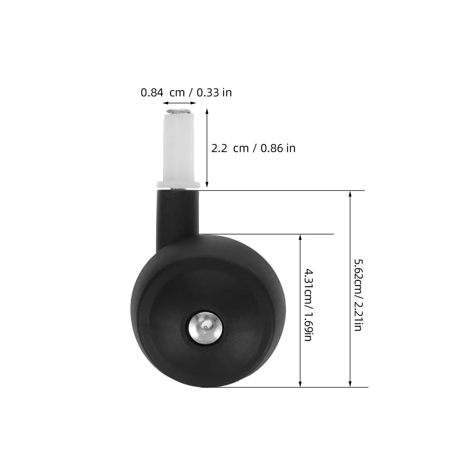 Baby Walker Wheels 4 Pack Smooth Swivel Caster Replacements for Infant Walking Aid and Stroller Accessories