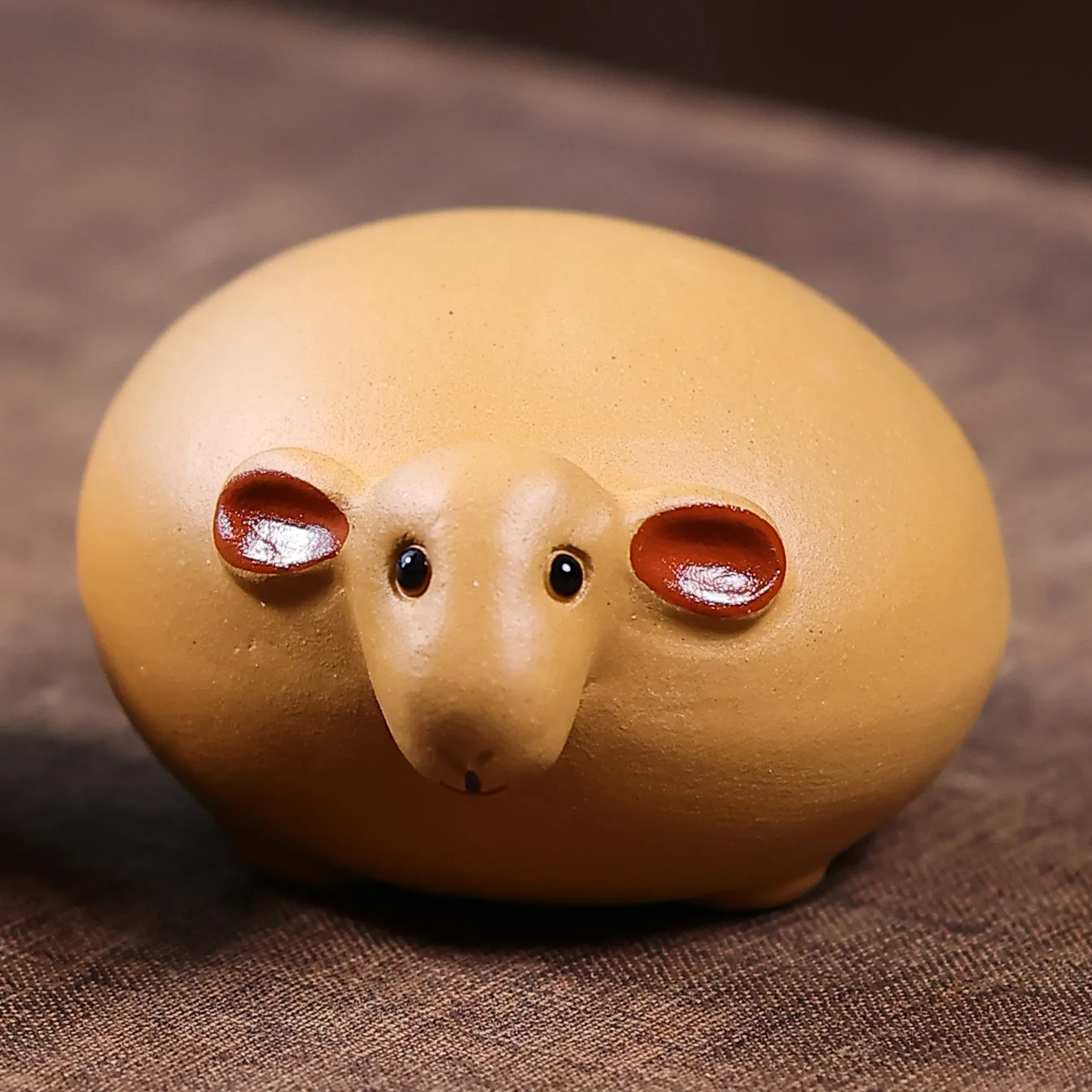Purple Sand Tea Pet Sheep Decorations Bull Carvings, Meaning, Three Sheep Opening Tea Play Tea Table Decorations   
