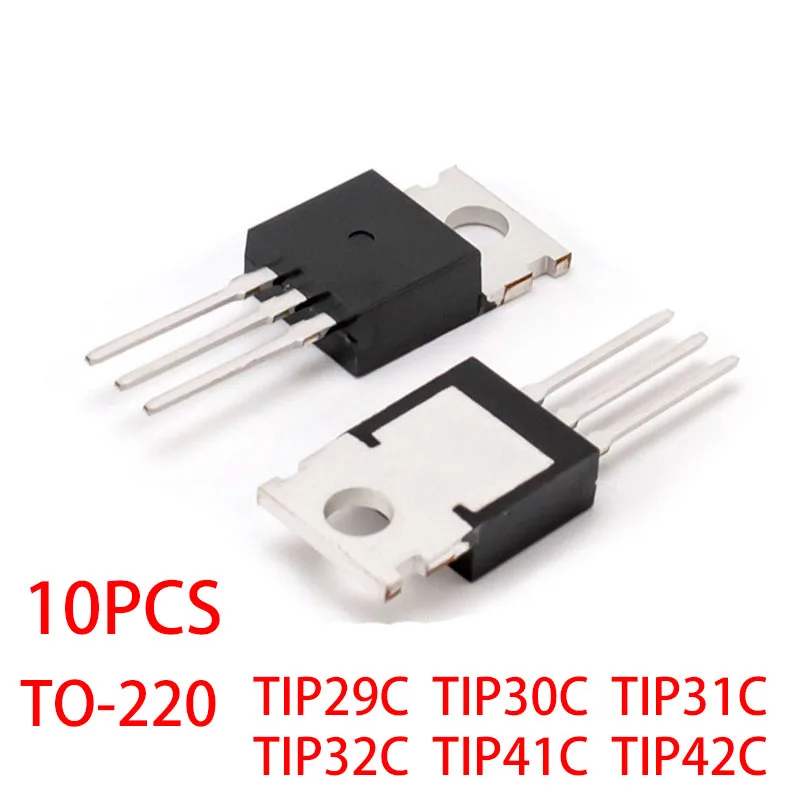 10PCS/LOT TIP29C TIP30C TIP31C TIP32C TIP41C TIP42C TO-220 PNP Power crystal diode TIP29C TIP30C TIP31C TIP32C TIP41C TIP42C