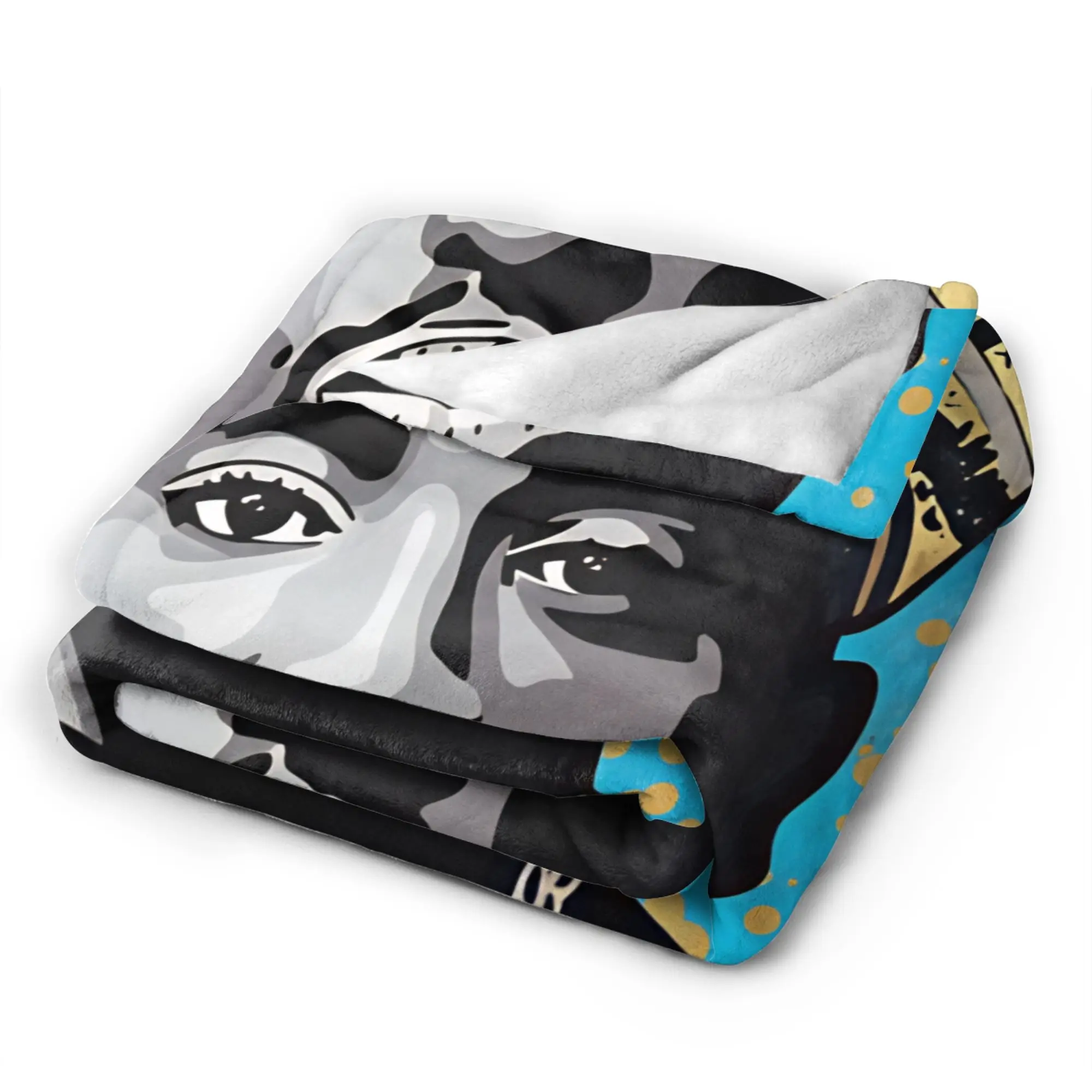 Rapper Tupacs Blanket  Super Warm Novelty Plush Throw Blanket For Child Outdoor Flannel Bedspread Bed Cover