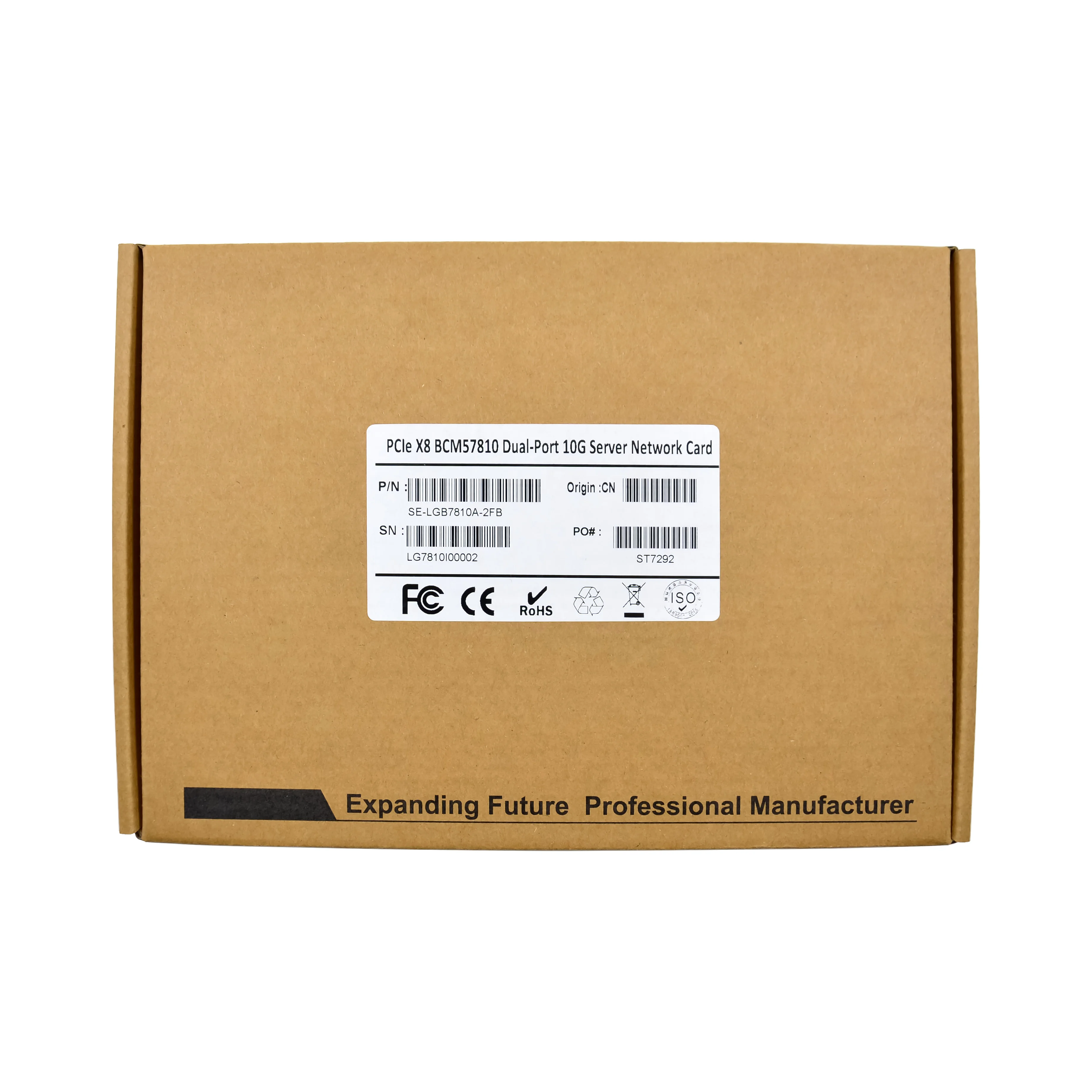 SUNWEIT ST7321 PCI Express Dual Port SFP+ 10G Ethernet Server Cartão Lan Broadcom 57810S