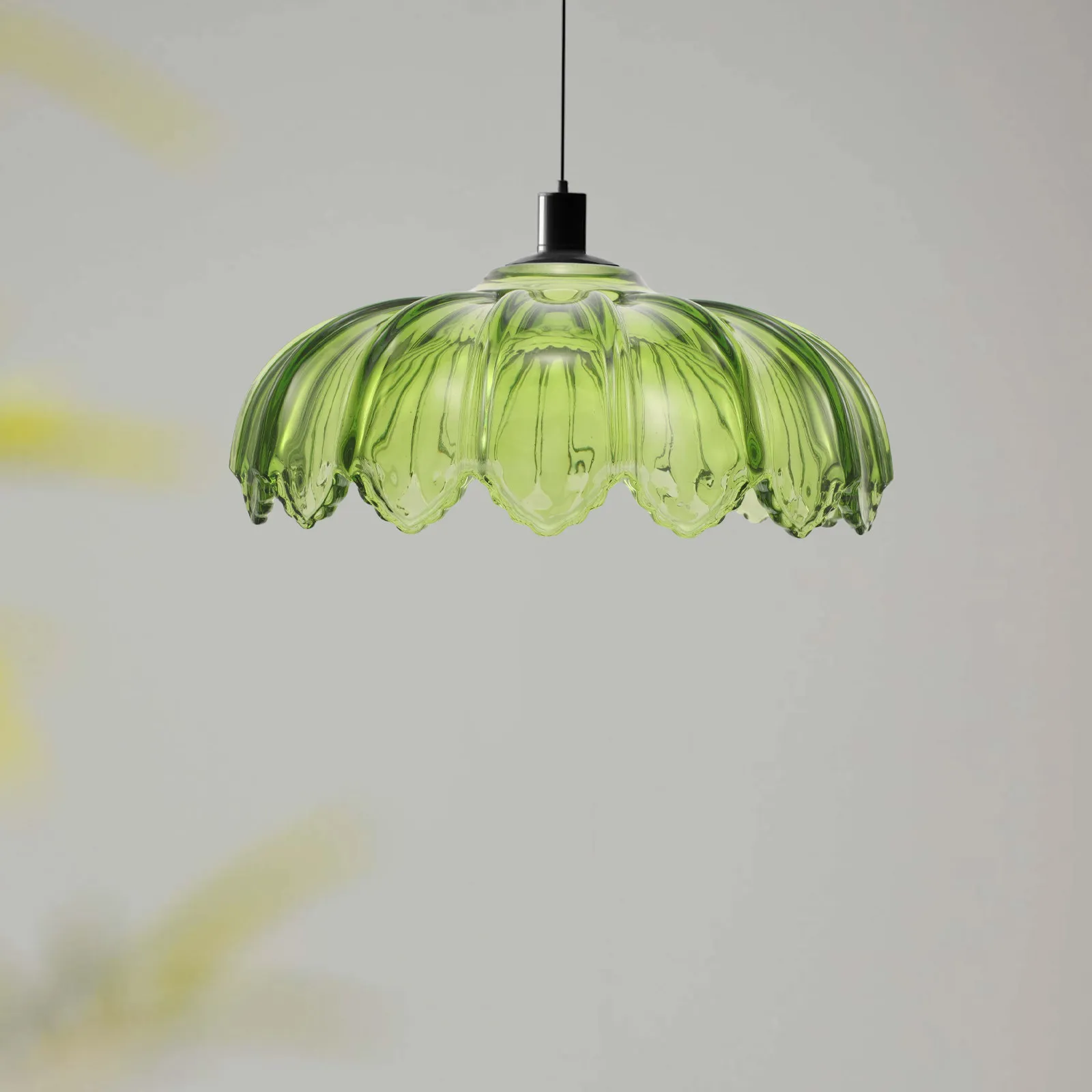 

Зеленый стеклянный абажур в форме тыквы, сменный декоративный плафон для настольных ламп, люстр и потолочных светильников