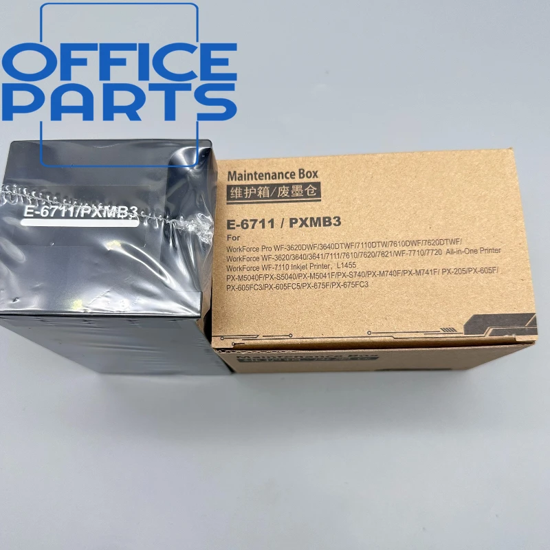 

5 шт. коробка для обслуживания чернил для EPSON WF 7610 7620 7720 7110 7210 7510 7615 7710 7715 3010 3520 3530 3540 3620 3640