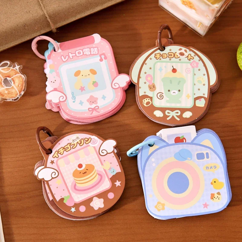 Kawaii Cartoon Memories Series Retro Style Student Message Notebook Memo Notes Pad VintageTheme Writing Paper for School