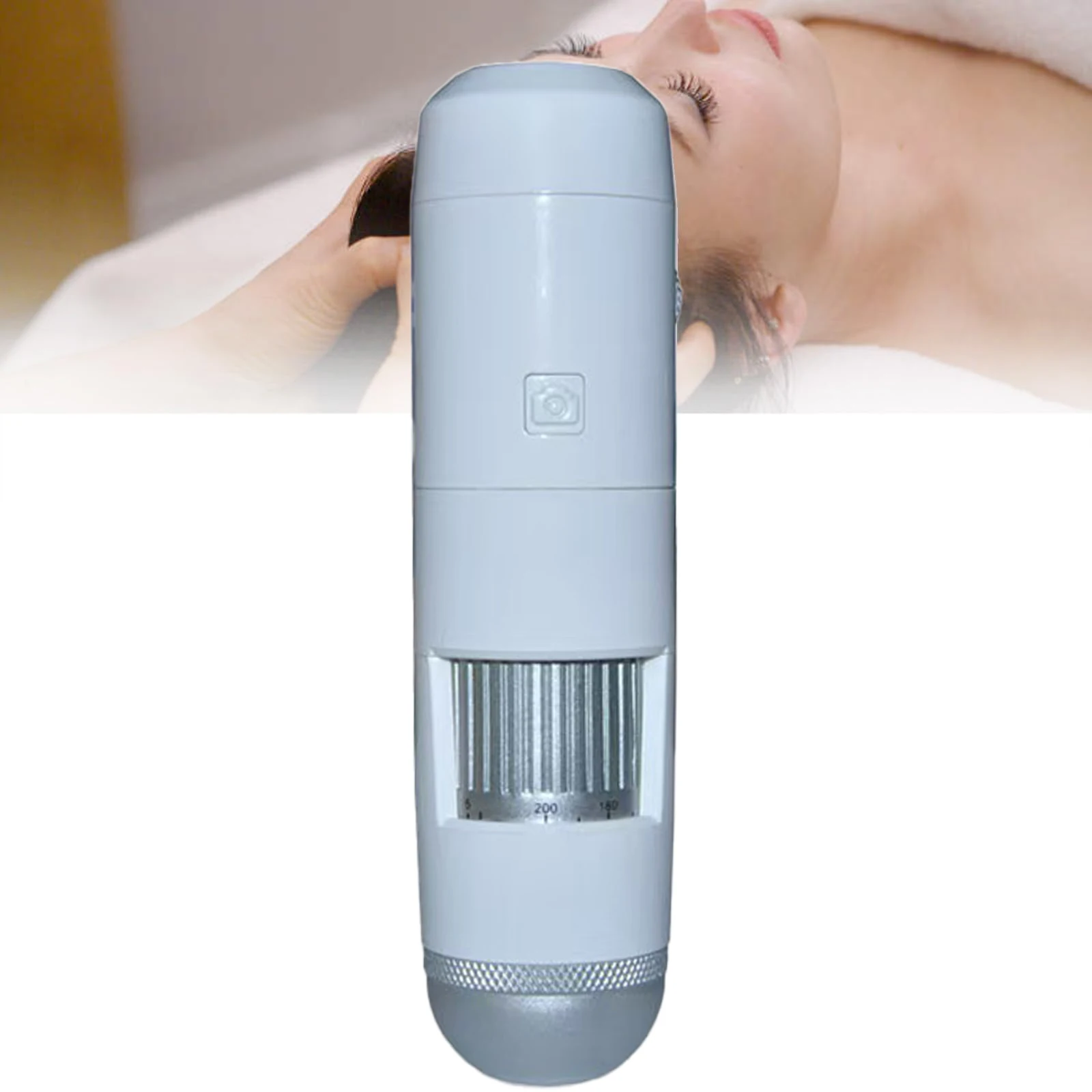 

Scalp Detector Digital Hair Skin Analyzer Microscope for Hair Follicle Testing and Skin Analysis Magnifier 50/200X