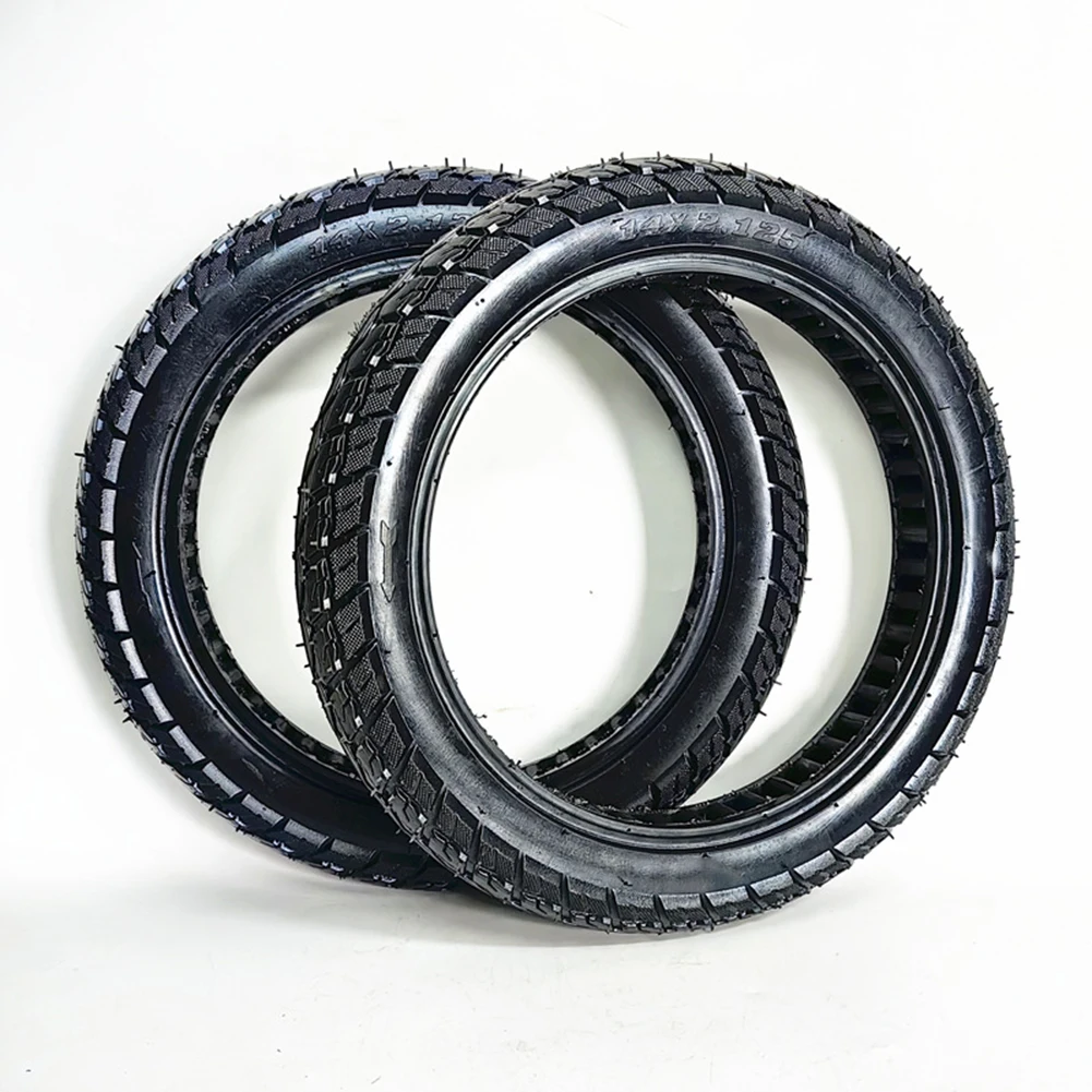 

1pc Bicycle Bike Solid Tire 14x2.125 Solid Tire 320*52mm Lightweight Yet Strong Puncture-proof For Electric Scooters Stylish