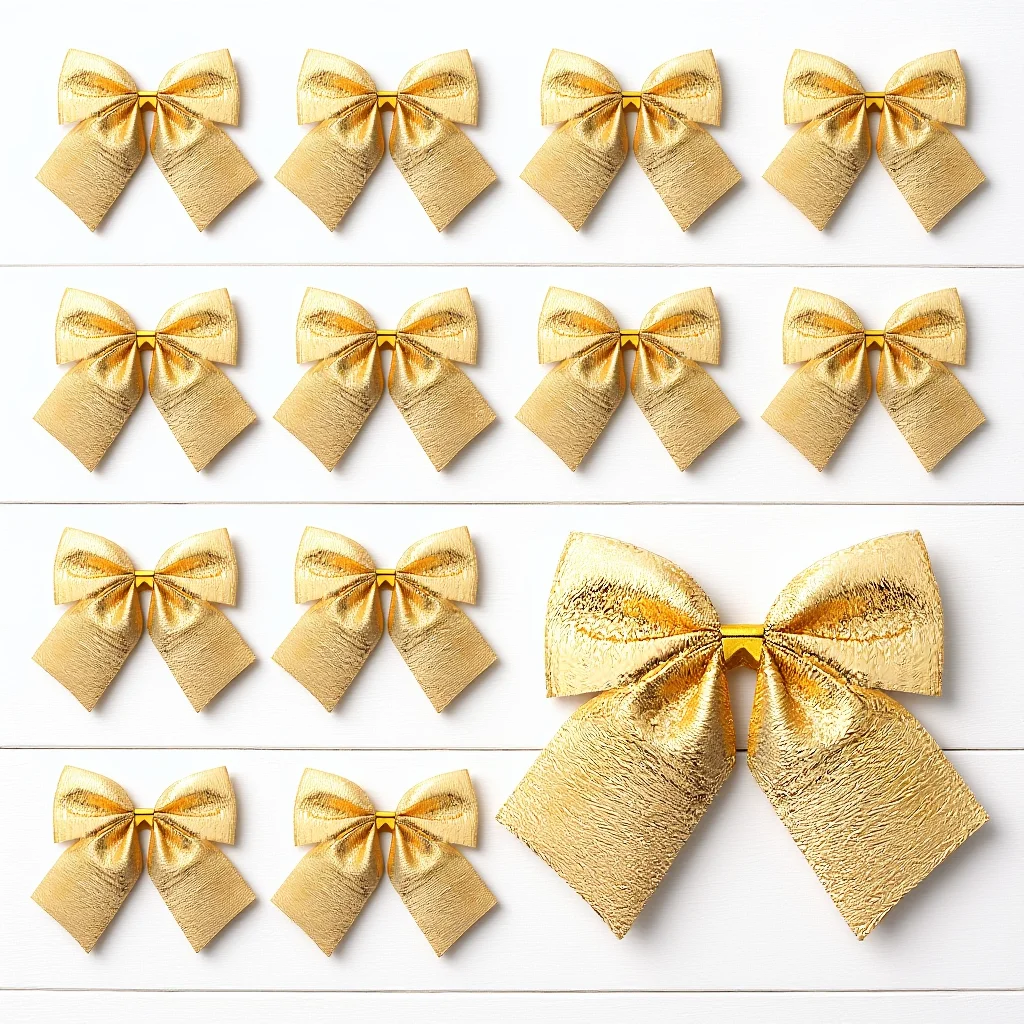 

Christmas Tree Ornaments Decor Topper Color Decorations Ribbon Bows Flower Boxes Craft Supplies Fashion