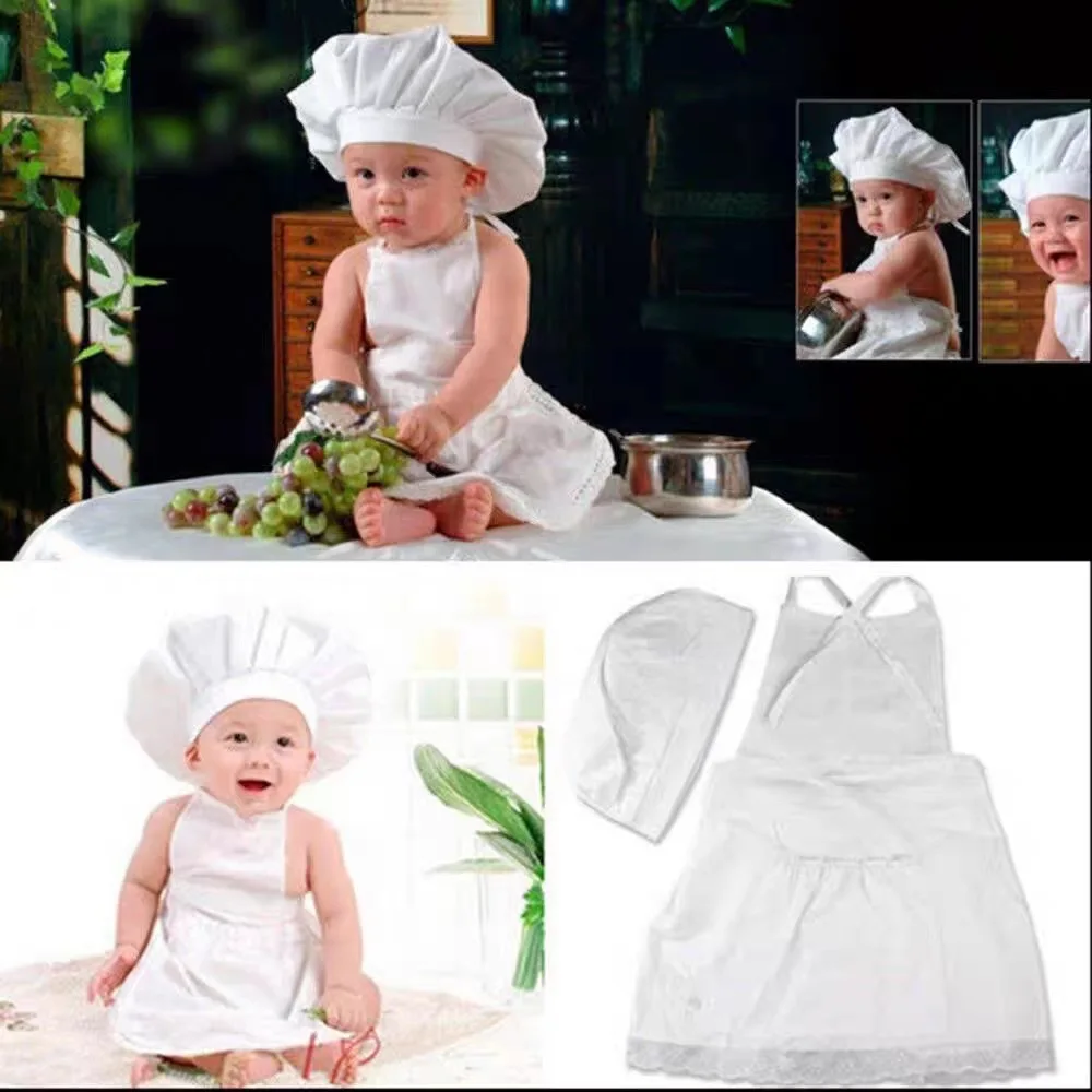 New children's photography theme, little chef, baby 100-day photo, 100-day art photo, photo shoot, theme clothing props