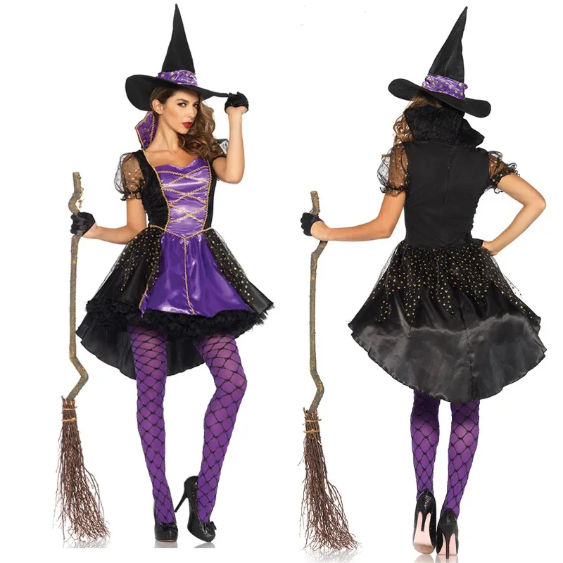 

Halloween Carnival Holiday Party Witch Costume Crafty Vixen Swallowtail Witch Costumes Dress Dresses For Women Adult