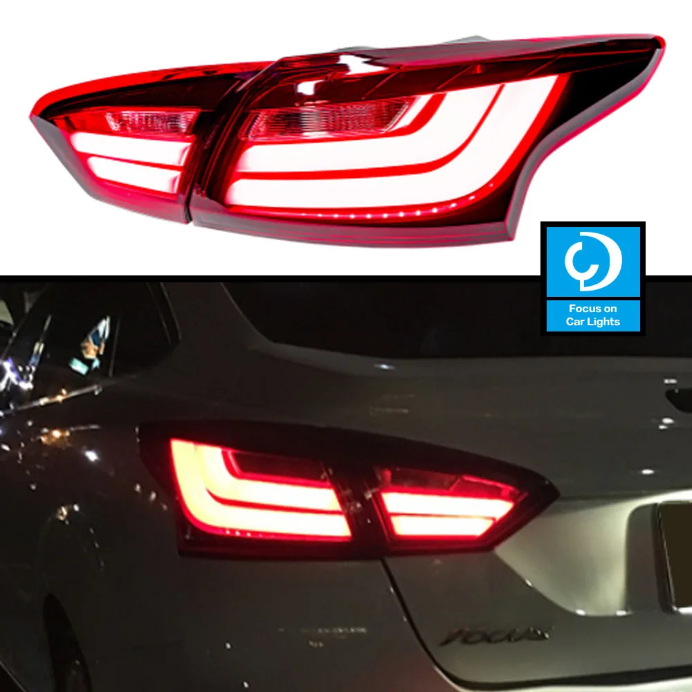 Taillights Styling For Ford Focus Sedan 2012-2014 LED Tail Light LED DRL Running Signal Light Assembly Upgrade Auto Accessories