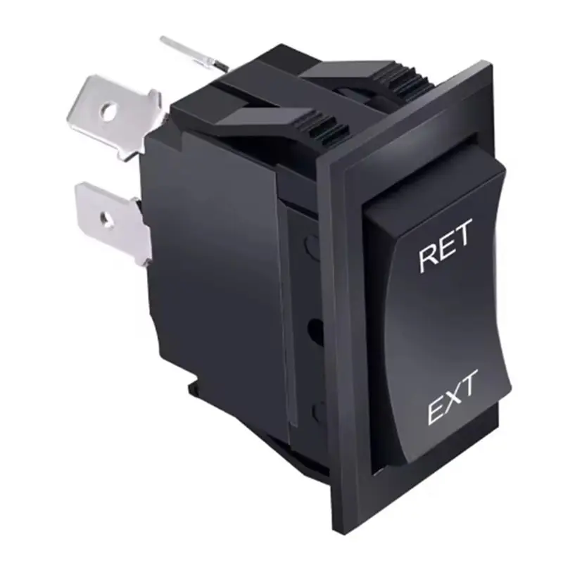 

A88E-DC Кулисный переключатель управления двигателем обратной полярности Разъем питания для автофургона DPDT Мгновенный переключатель для 5-го колесного тележки с язычком для гольфа