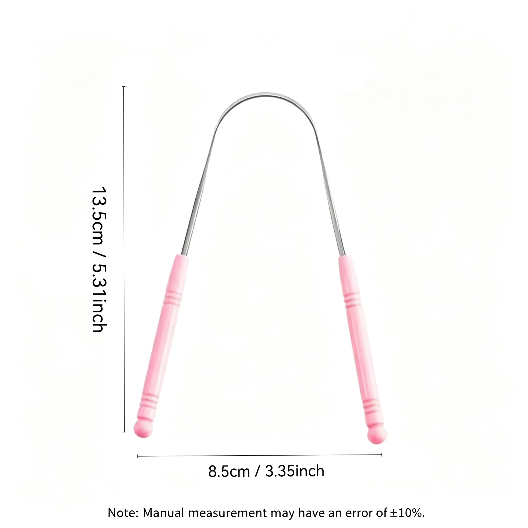 Stainless Steel U Shape Tongue Scraper for Adult, Portable Multicolor Tongue Cleaner Clean Residues Bad Breath Oral Care Tool