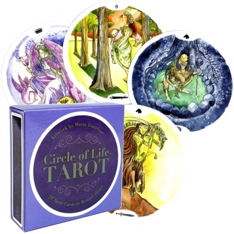 New Style Circle Of Life Tarot Cards PDF Guidance Deck Divination Entertainment Party Board Game Supports Wholesale 78Pcs