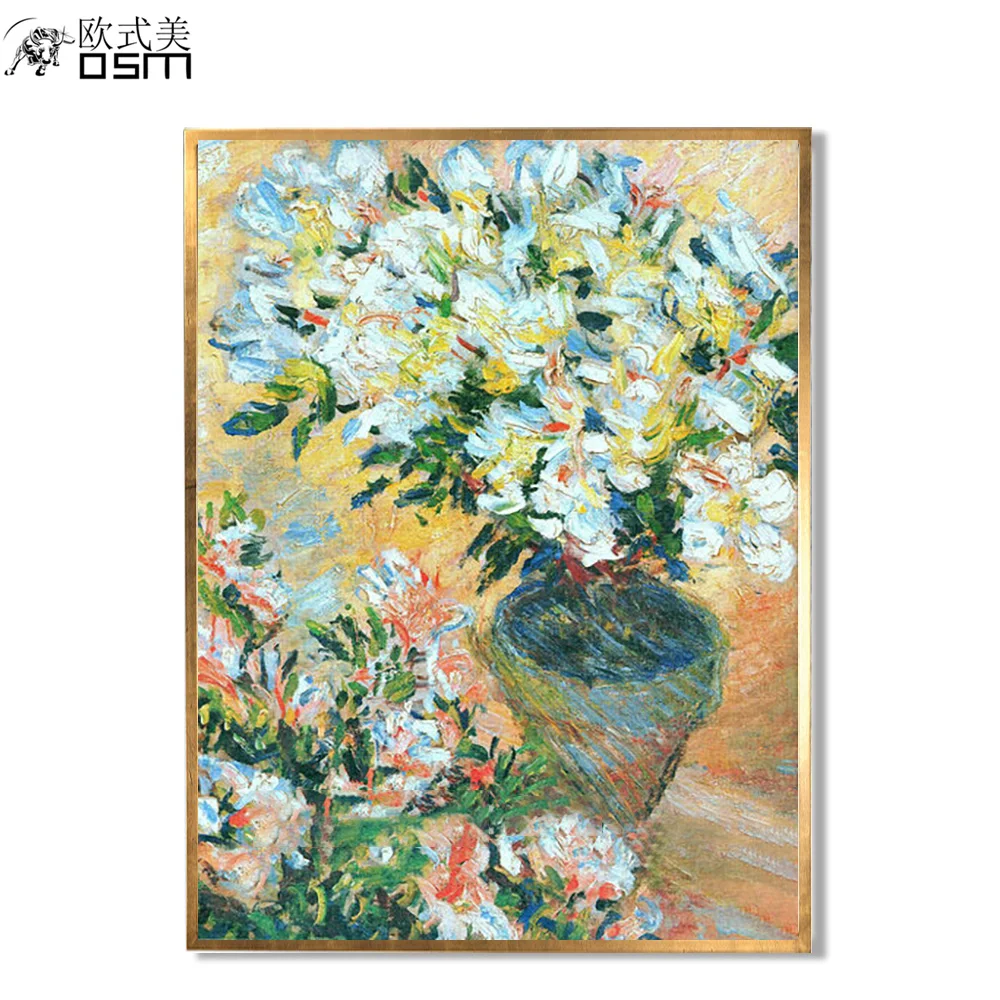 

Hand-painted Modern Flower Oil Painting on Canvas Knife Flowers Imitating Famous Van Gogh Paintings