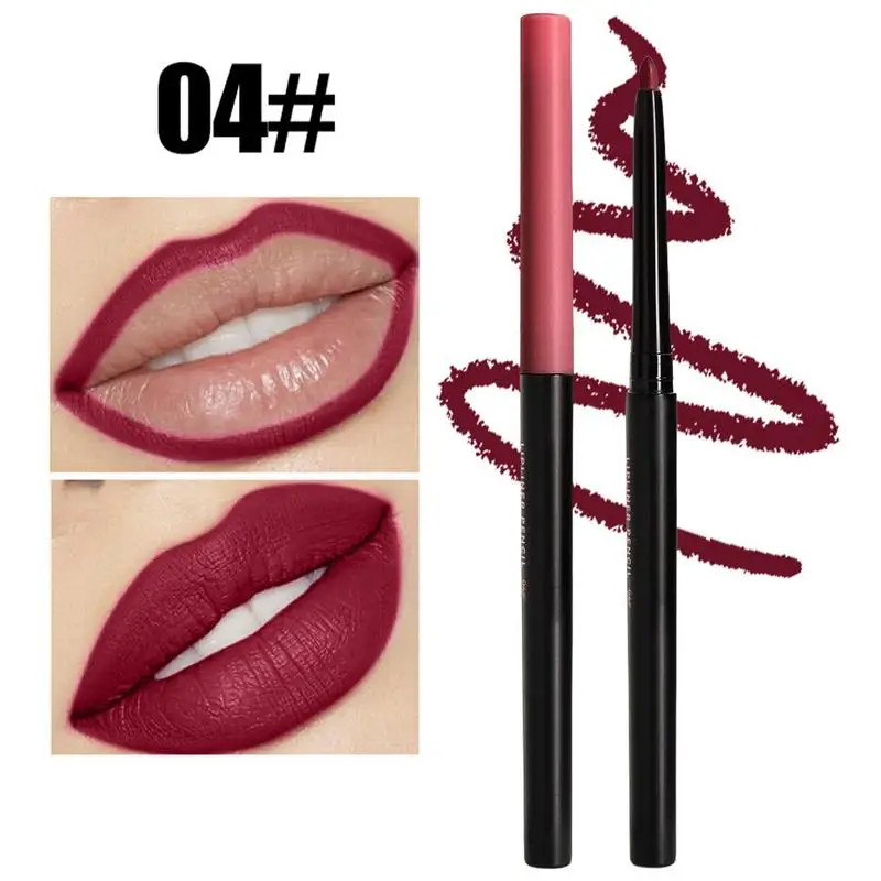 Lippotlood 4X Matte Afwerking Lip Make-up Potlood Langdurige Lipgloss Set Voor Vrouwen Dagelijks Gebruik Lip Vlek Voor Gedefinieerde Lippen