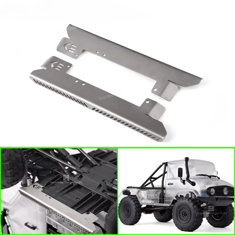 1set Metal Chassis Side Guard for 1/10 RC Crawler Car SCX10 II RC4WD Unimog Diy Upgrade Parts