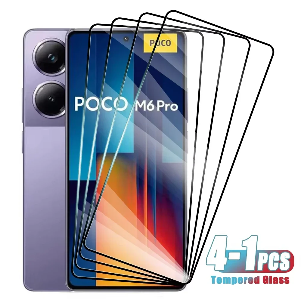 

4-1Pcs HD Tempered Glass For Xiaomi 14T 13T 12T 11T 10T Mi 12 11 Lite Poco X7 Pro X6 X5 X4 X3 X2 M7 M6 M5 M4 F6 F5 F4 F3 C75 C65