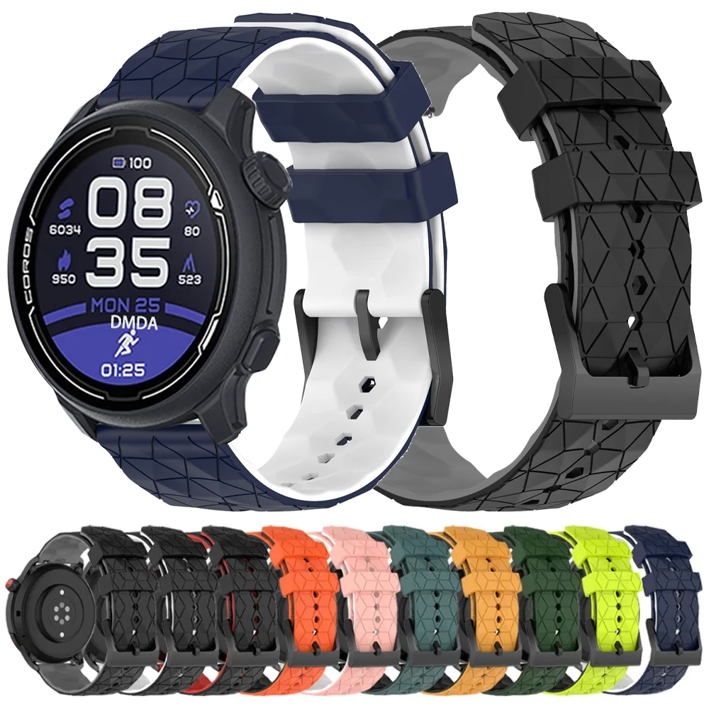 Ремешок для часов COROS PACE 3 2 Pro Мягкие браслеты для COROS APEX 2 Pro 46 мм 42 мм Ремешок 20 мм 22 мм Спортивный силиконовый браслет Correa