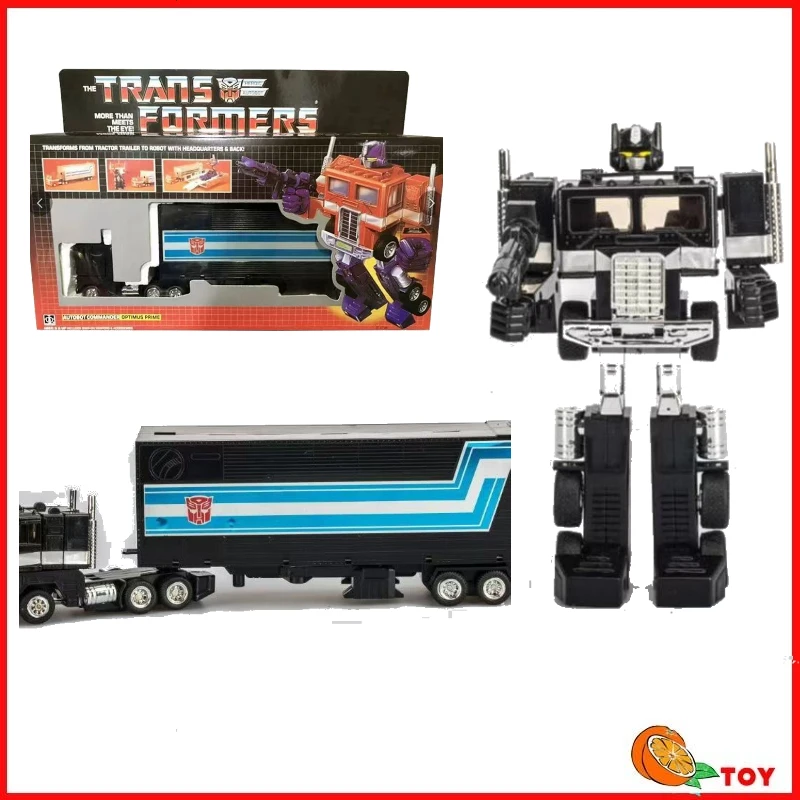 En stock, jouets Transformers, version américaine G1 84-86 KO Optimus Prime, modèle noir, collection de robots, figurine d'action, jouet, cadeau, hobby