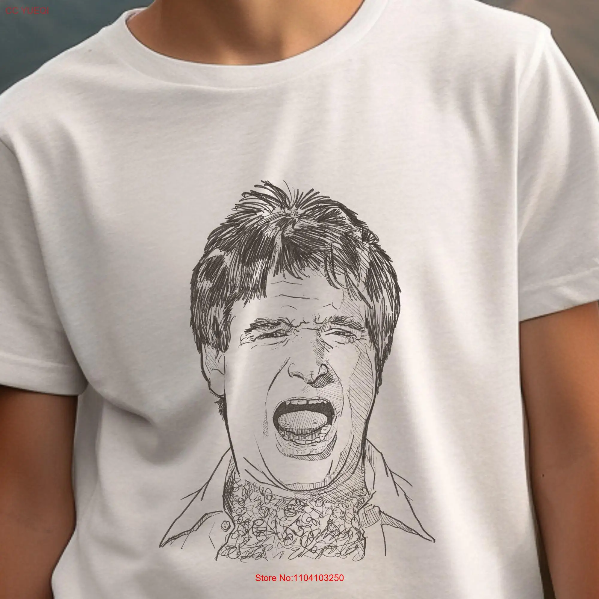 Robin Williams Comedian T Shirt Hand drawn Portrait Standup Improv Classic Comedy for Fan long or short sleeves