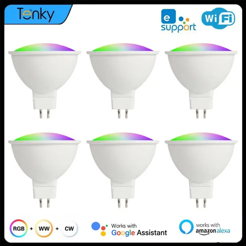 

Ewelink WiFi LED MR16 Bulbs Smart Home RGB+C+W Light 5W Dimmable Lamps APP Control Smart Scene Timing Via Alexa Google Home