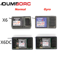 DumboRC X6 X4 X5 2.4G 6CH Transmitter W/ X6FG Gyro X6F Receiver LED Light Set for 1/10 1/8 Crawler Axial SCX10 D90 RC Car Boat