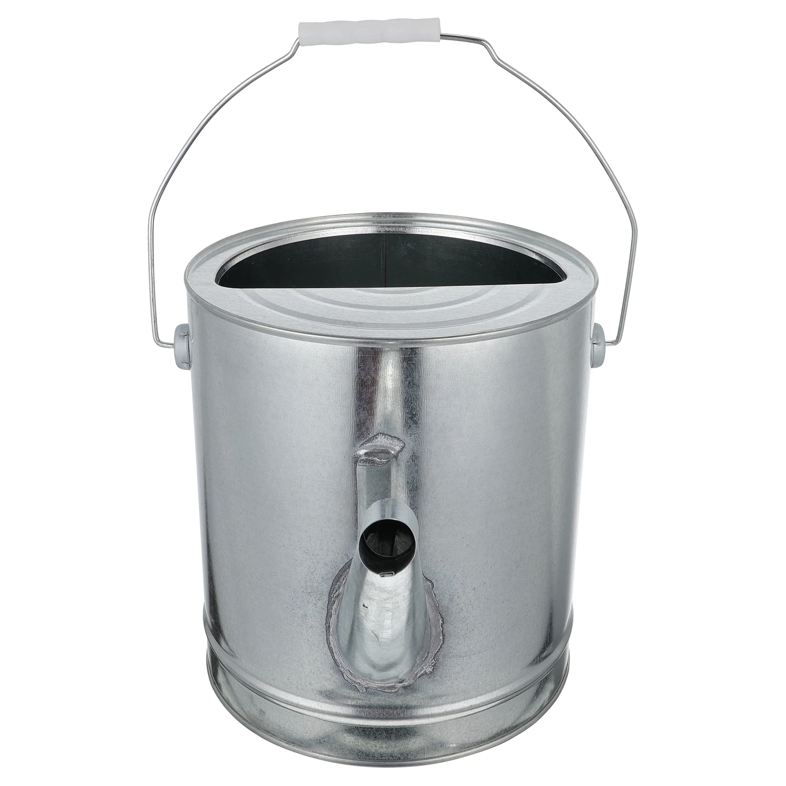 

Thickened Barrel Oil Storage Container Heavy Duty Fuel Tank Silver Large Outlet Refueling Tank For Home Industrial Use