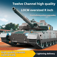 10 Type Tank Simulation Remote Controlled Tank Large Charging Battle Tank Toy Remote Controlled Tank Model Cool Boy Toy Gifts