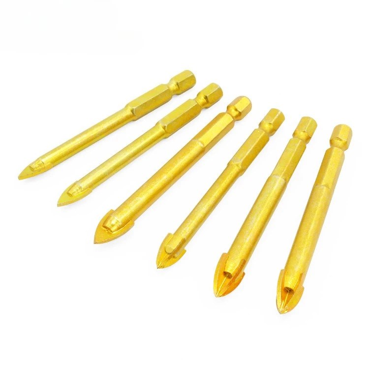 

Hexagonal handle woodworking ceramic drilling bit hole opener cement wall drill glass drill bit alloy triangular drill box