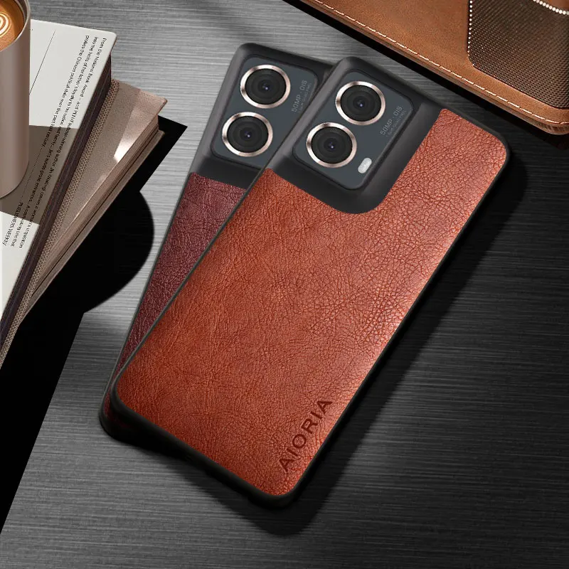 Classic Case for Motorola Moto G85 G55 G45 G35 phone case funda business style durable pu leather cover coque