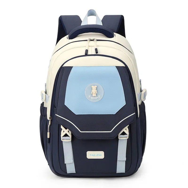 Elementary Middle School Mochila Youth Girls Bookbag Schoolbag for Teenage Travel Backpack Can be Put on Trolley Case