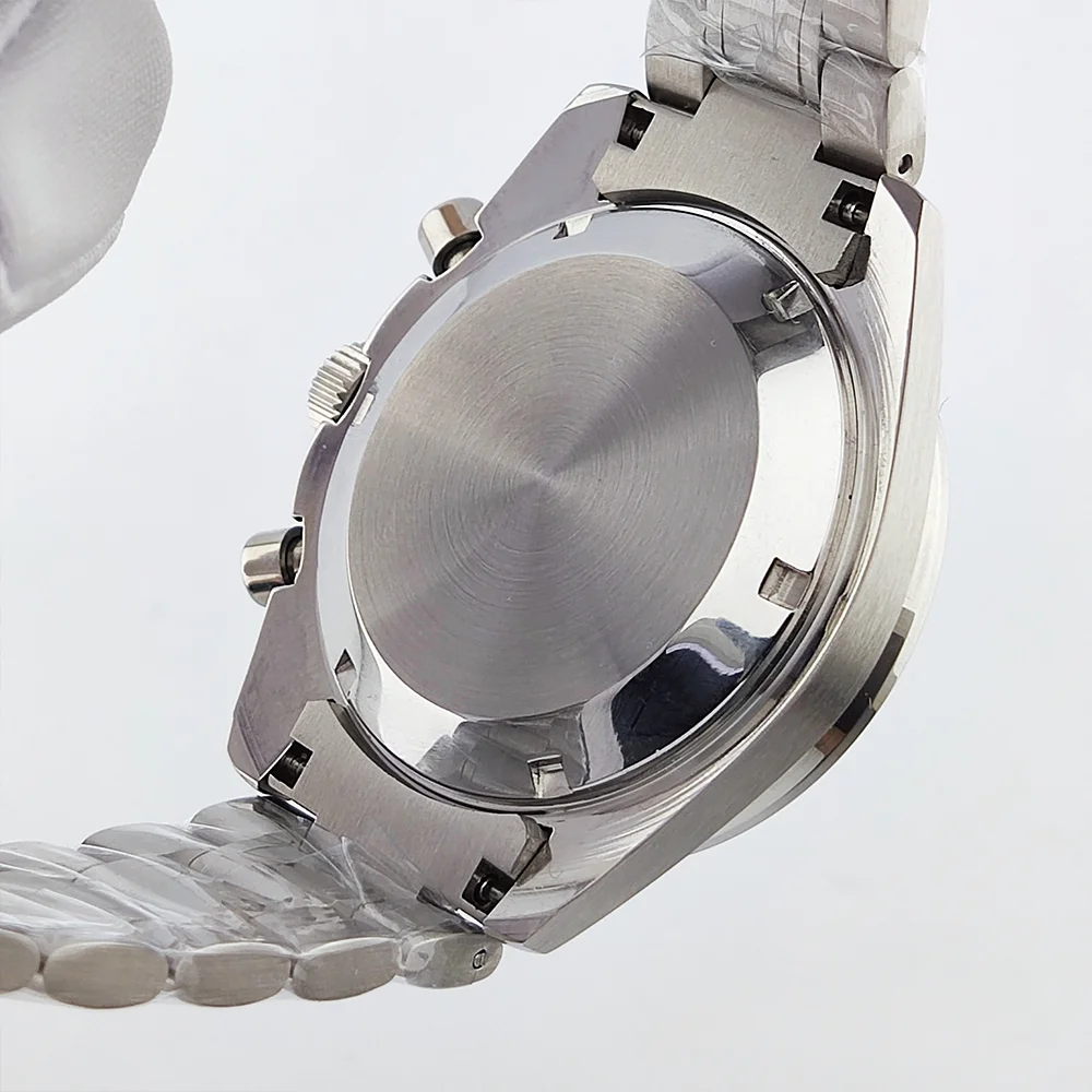 40 مللي متر ساعة مجموعة VK63 حركة حافظة الياقوت الزجاج مقاوم للماء حافظة ساعة رجالي فاخرة يناسب 32.5 مللي متر حافظة الطلب