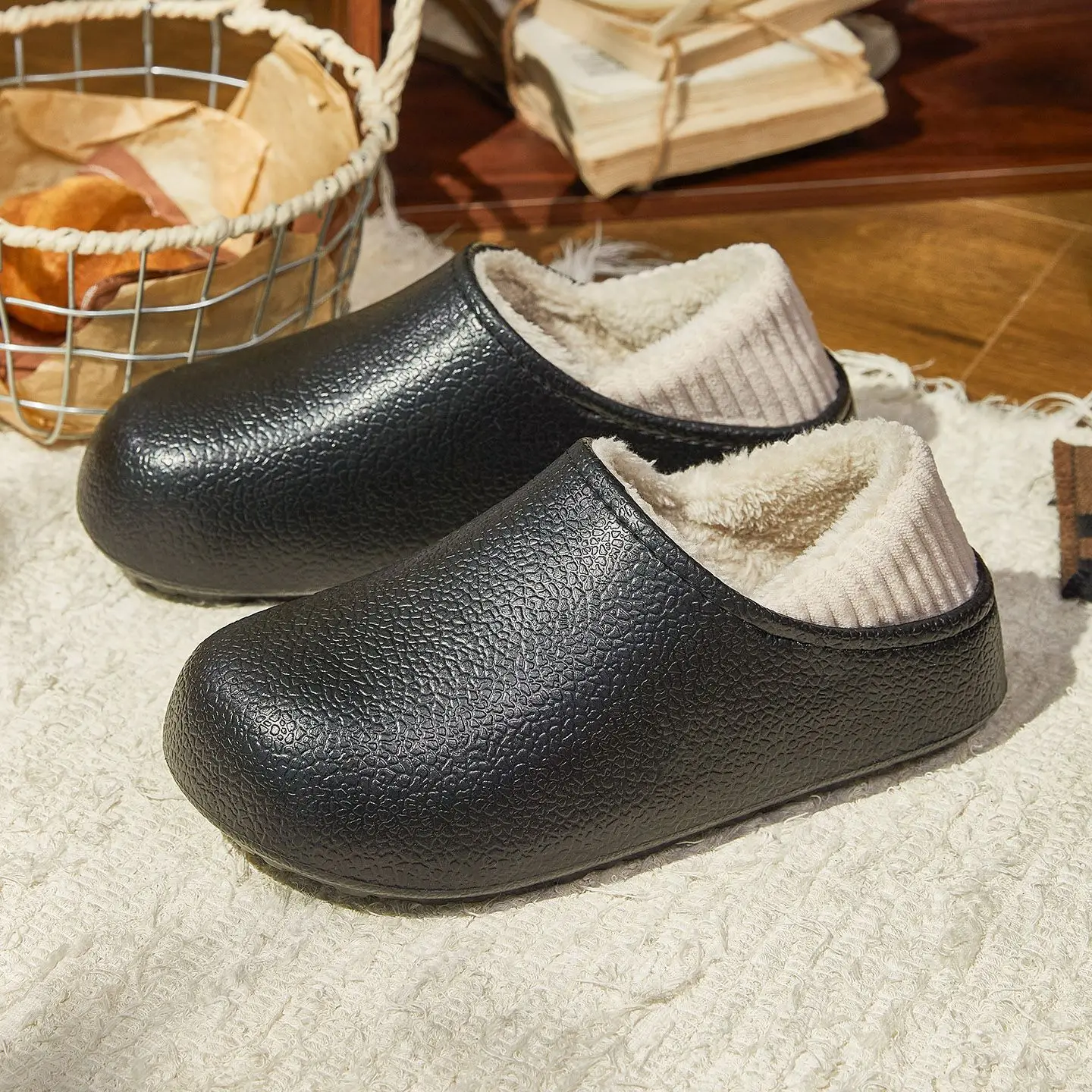 أحذية شتوية جديدة سهلة الارتداء من مادة EVA للرجال والنساء، أحذية عامة غير رسمية برأس كبير، نعال سميكة خفيفة الوزن، جميعها ترتدي أحذية المطر #2