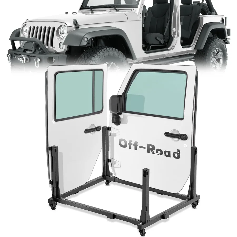 

Door Hanger Storage Rack Bracket Holder Compatible with 19872024 Jeep Gladiator JT Wrangler JK JKU JL JLU TJ YJ JKU Removable S