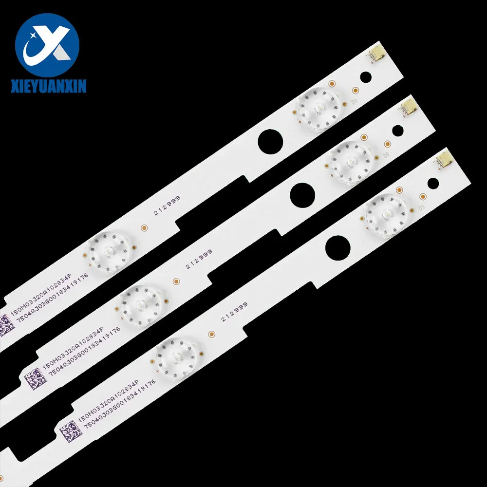 828mm 3pcs Backlight TV Strip LED For Sharp 43inch RF-AJ430S30-0901S-09 CRH-P43KP30300309641 LC-43FG5242E  LC-43UI7252E