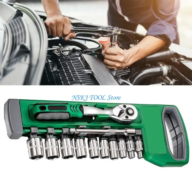 

L8RC High Strength Ratchet Wrench Spanner Set for Efficient Home Maintenance Easy Use