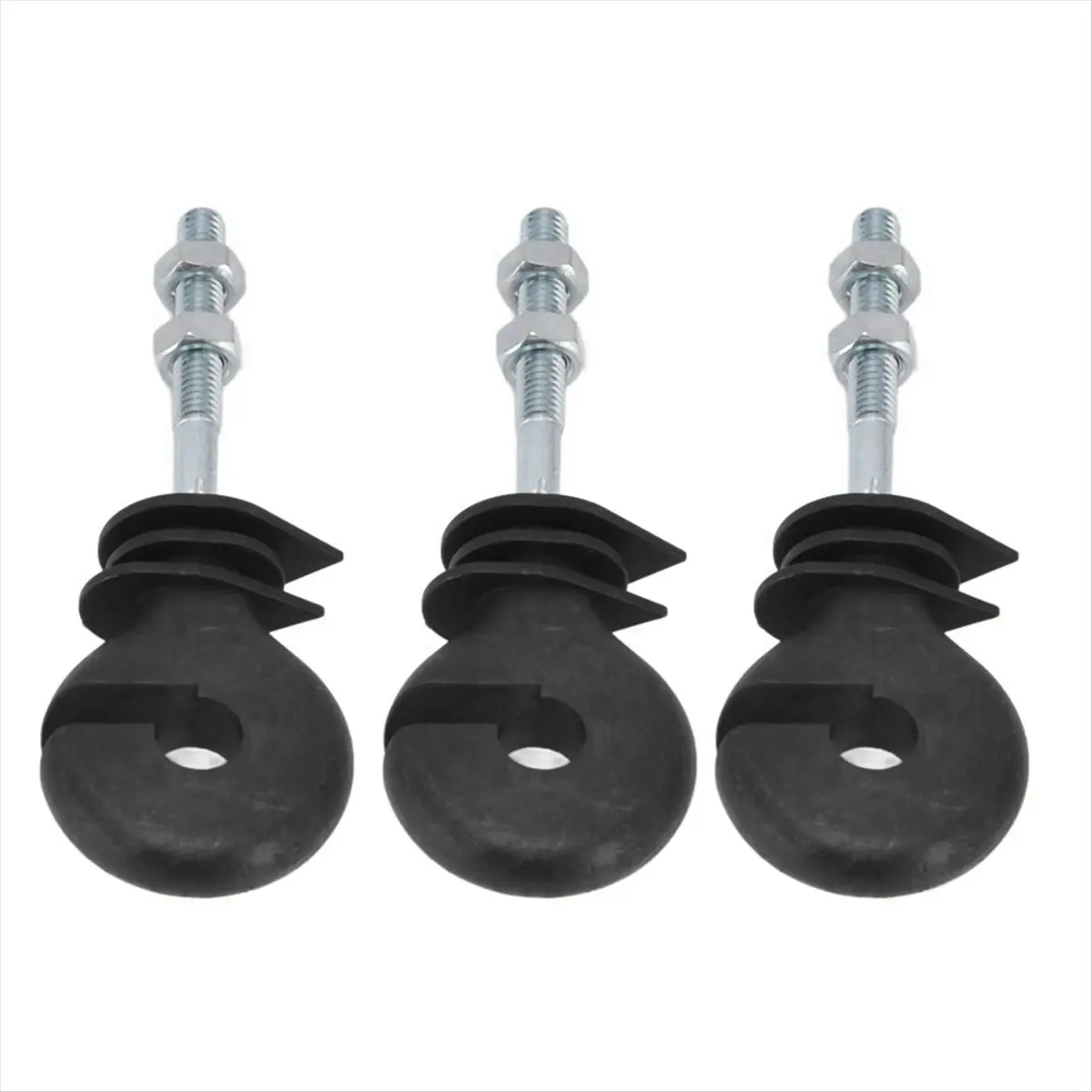 

ABAB 50 шт. Плоские изоляторы-гайки для электроизоляции, резьбовые изоляторы для электроизоляции ограждений, спиральные изоляторы для электроизоляции ограждений для скота