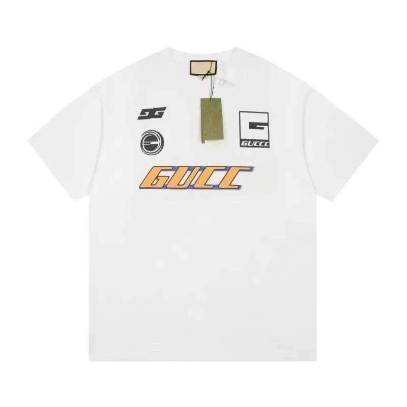 2025 حار بيع الكلاسيكية عالية الجودة الرجال والنساء تي شيرت ماركة الملابس مصمم الفاخرة تي شيرتات قطن الصيف بلايز