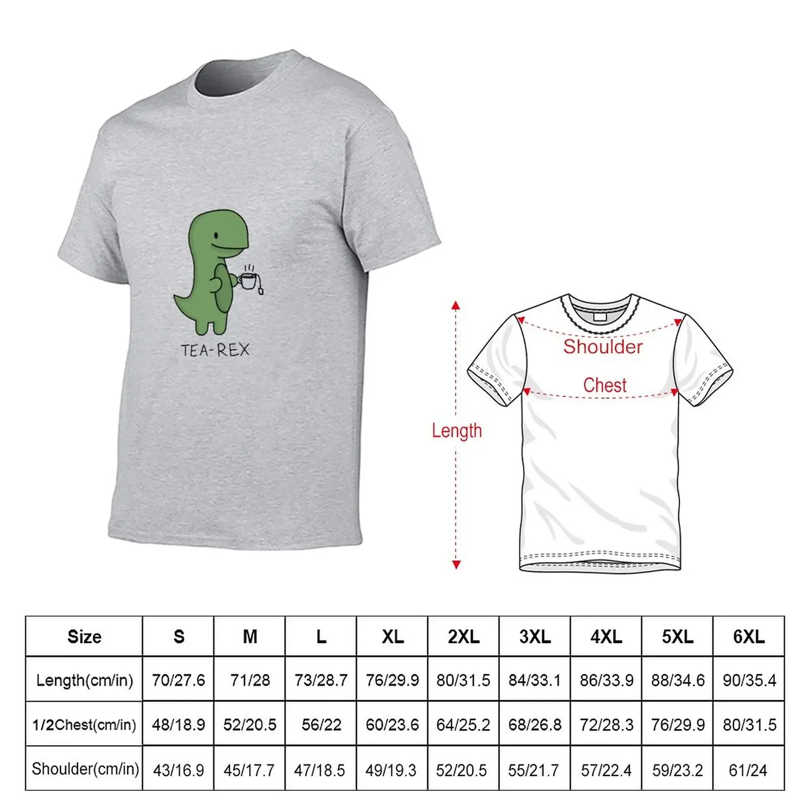 grenntea rex T-Shirt blanks plus size tops anime clothes mens graphic t-shirts funny