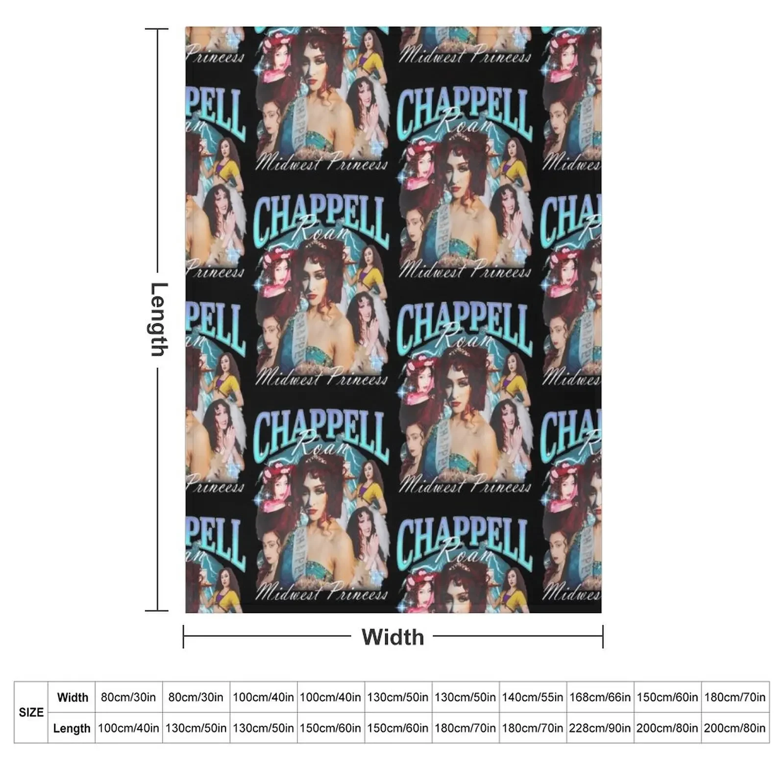 Chappell Roan Midwest Princess Retro Throw Blanket Decoratives For Sofa Thin Nap Flannel Fabric Blankets