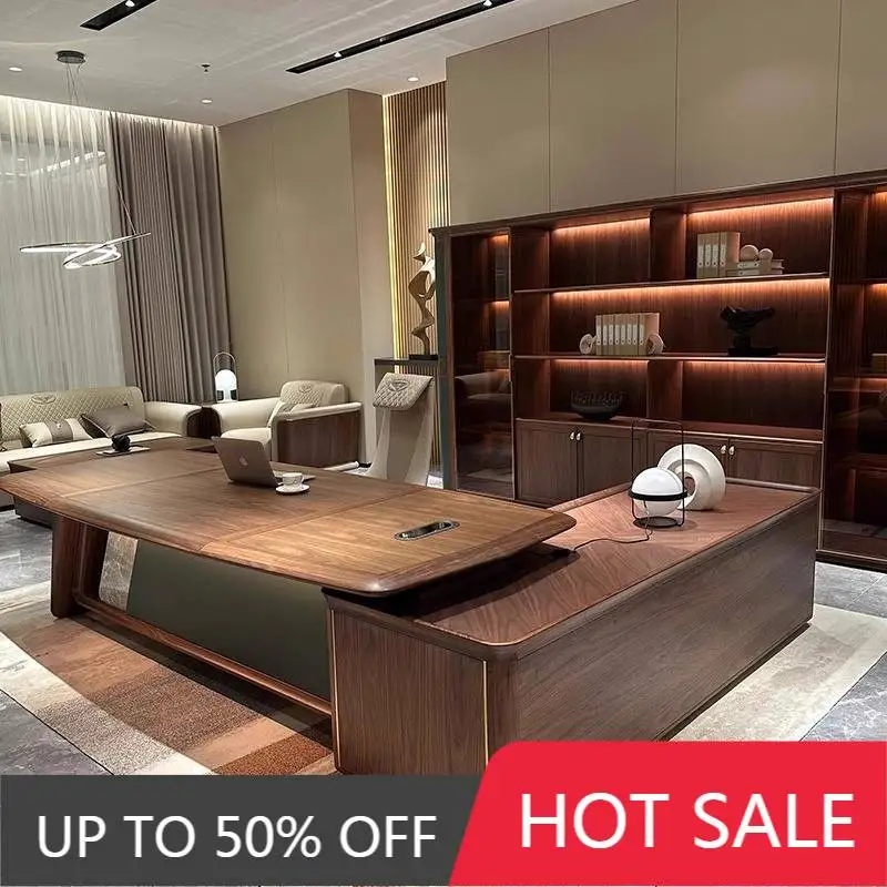 Designer Manager Executive Office Desk Drawers Big Luxury Standing Computer Desk Study Modern Bureau Tafel Work Station Table